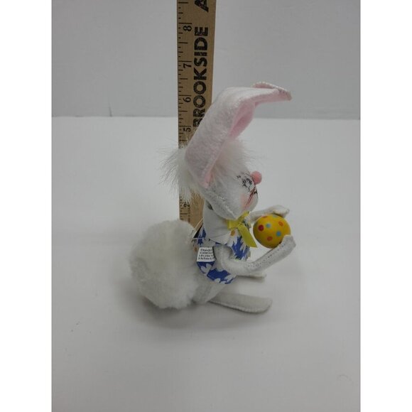 Annalee 6in Easter Boy Bunny Holding Easter Egg New with Tags 200810 Blue Vest - Picture 5 of 6